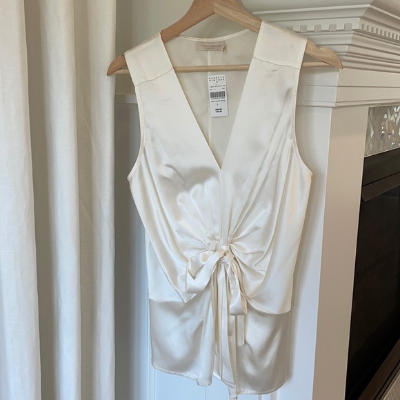 Ramy Brook Tops - Ramy Brook Silk Cream Top NWT